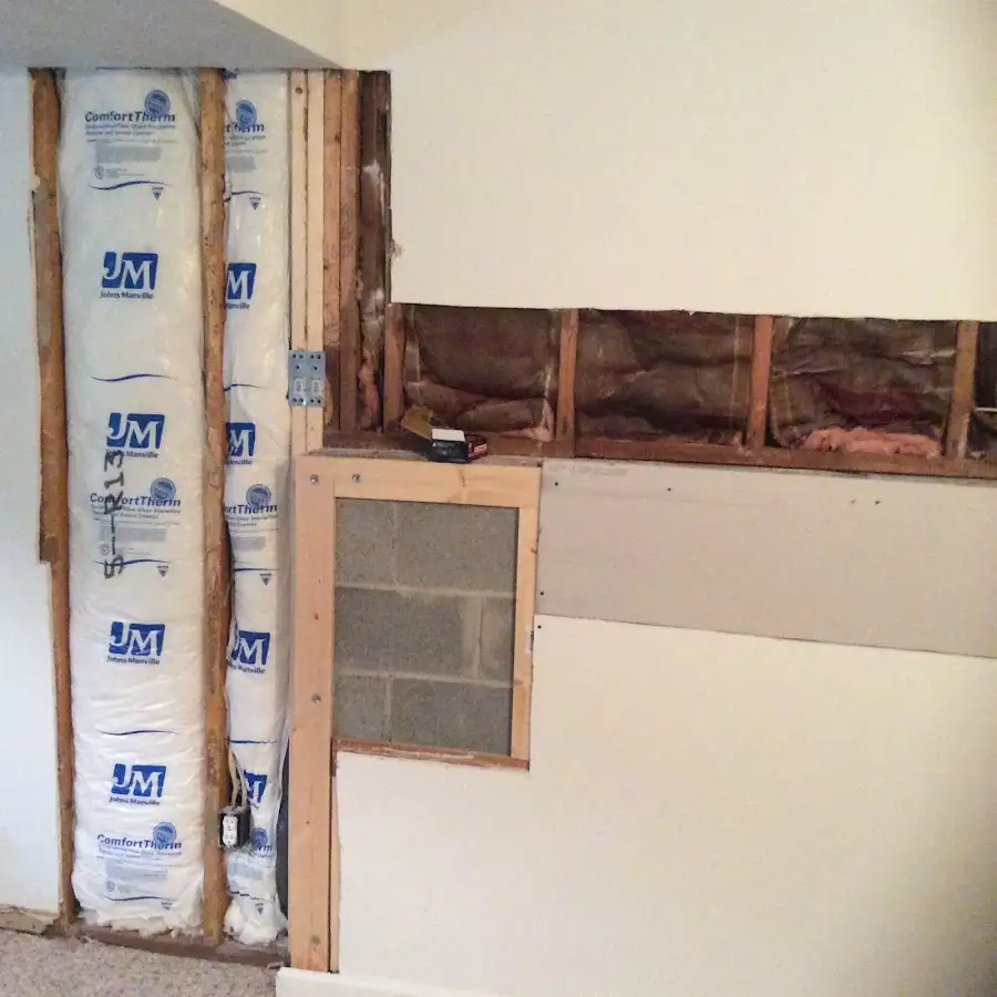Wall insulation replacement during Structural Drying in West Manheim